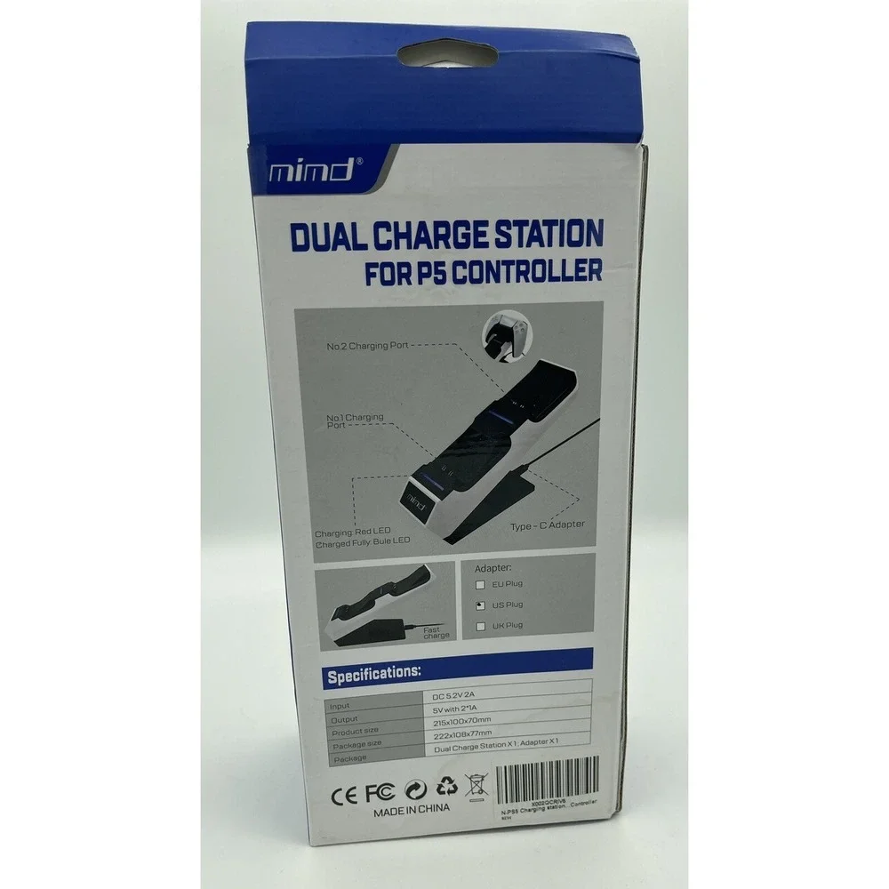 Dual Fast Charging Station For P5‎ Controller White / Black Excludes Controllers